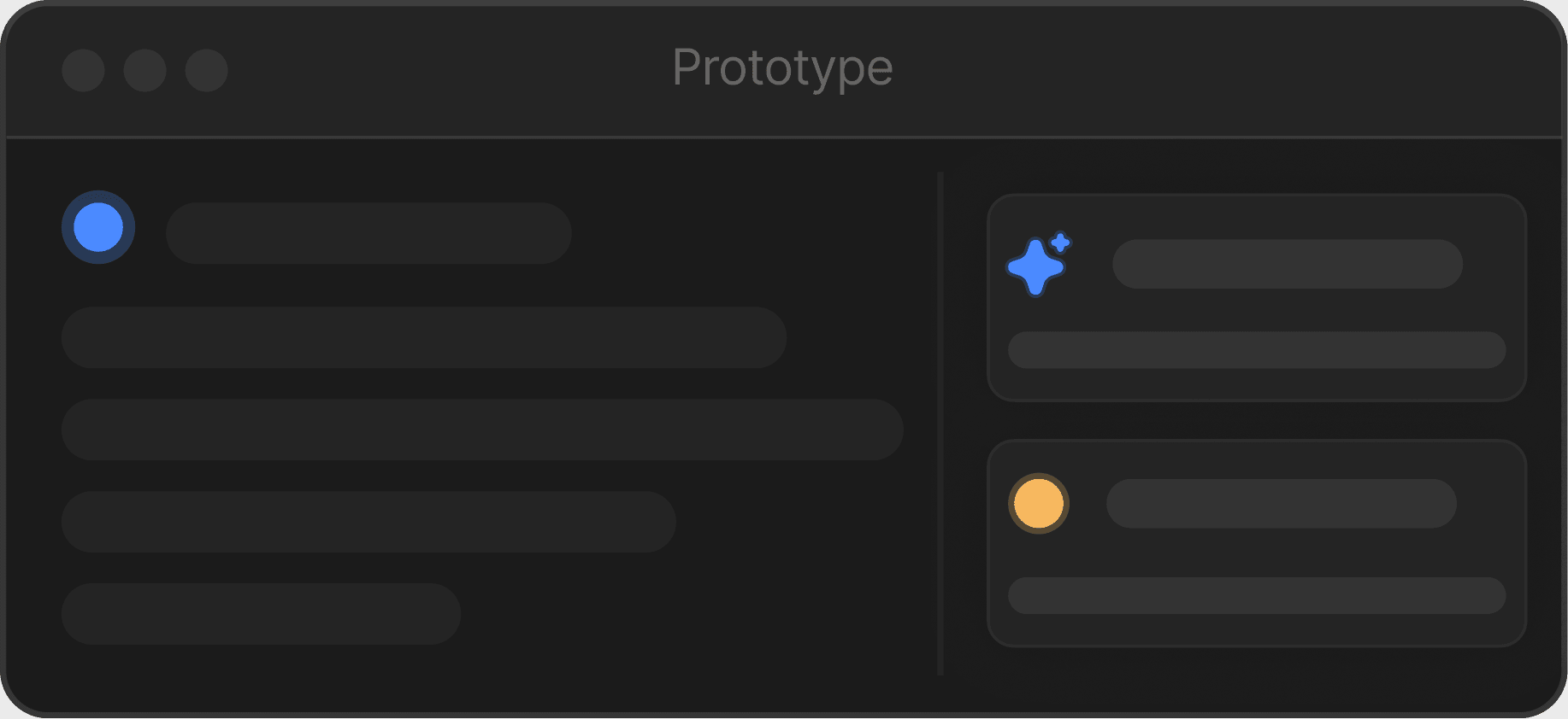 Prototype mock window