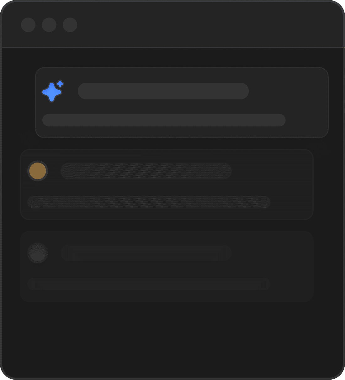 Validation interface with categorized feedback rows